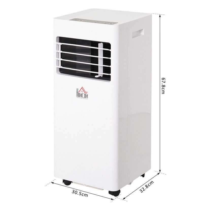 HOMCOM 5000BTU Portable ABS Air Conditioner w/ Remote Control White