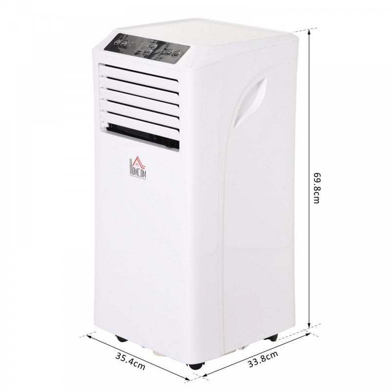 Homcom 10000BTU Portable ABS Air Conditioner w/ Remote Contro lA Energy Efficiency  White