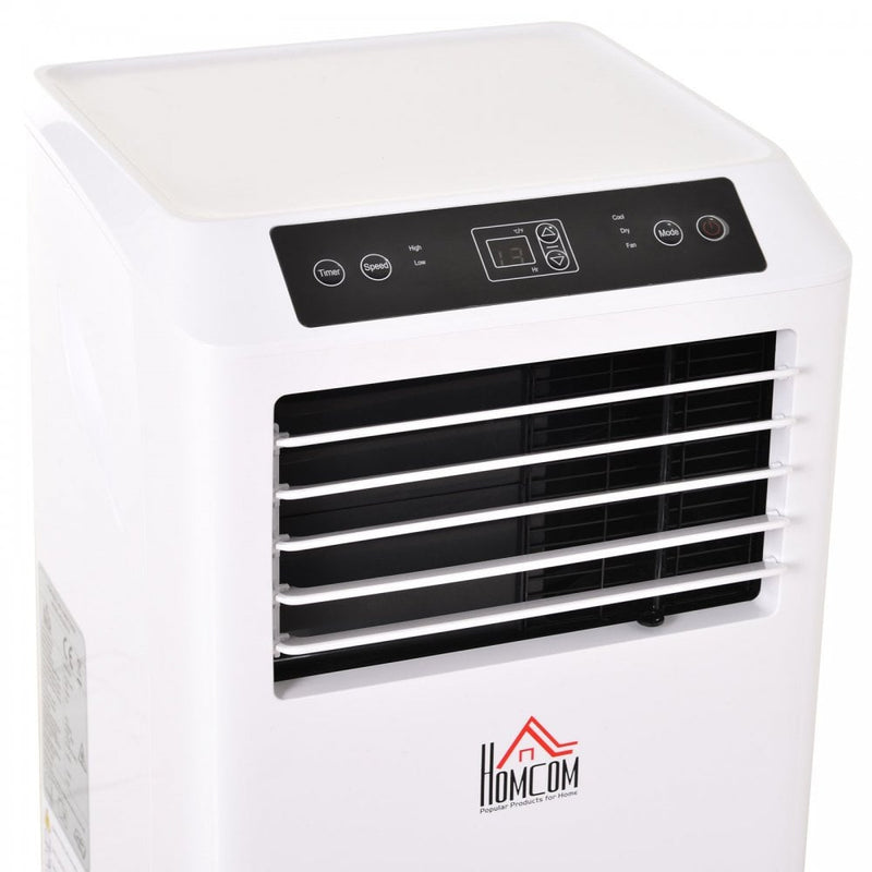 Homcom 10000BTU Portable ABS Air Conditioner w/ Remote Contro lA Energy Efficiency  White