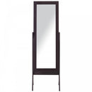Tall Freestanding Dressing Mirror W/Adjustable Tilt Brown