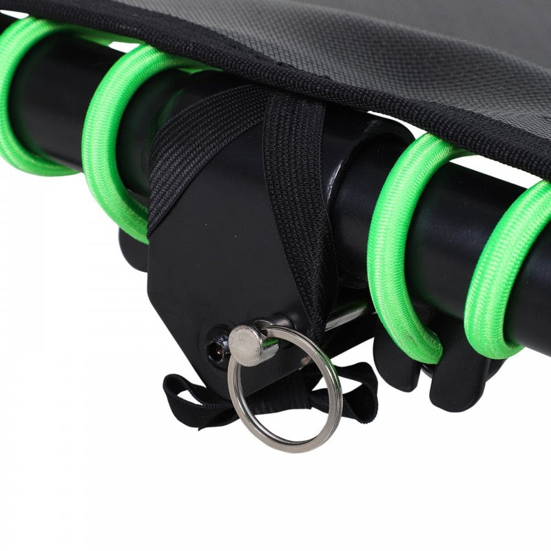 HOMCOM 45"" Mini Hexagon Steel Frame Trampoline w/ Adjustable Handle Green