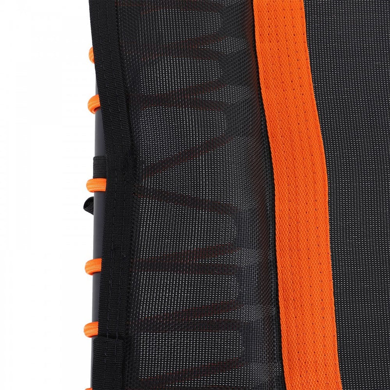 HOMCOM 45"" Mini Hexagon Steel Frame Trampoline w/ Adjustable Handle Orange