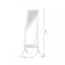 Tall Freestanding Dressing Mirror w/Adjustable Tilt White