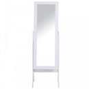 Tall Freestanding Dressing Mirror w/Adjustable Tilt White