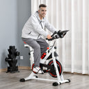 Upright Exercise Bike Indoor Training Cycling Machine Stationary Workout Bicycle With Adjustable Resistance Seat Handlebar LCD Display For Home Gym Height/Resistance