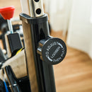 Stationary Exercise Bike with iPad Holder, LCD Monitor, Comfortable Seat, Indoor Cycling Training Bike, 13KG Flywheel - Black