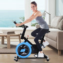 Exercise Bike, Stationary Belt Drive Bicycle,Resistance Adjustable with LCD Monitor, Indoor Cycling Bike for Home Gym