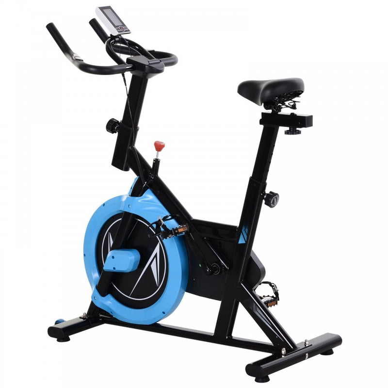Exercise Bike, Stationary Belt Drive Bicycle,Resistance Adjustable with LCD Monitor, Indoor Cycling Bike for Home Gym