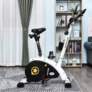 Exercise Bike Stationary Adjustable Height&Magnetic Recumbent Cycling w/ LCD, Phone Holder Adjust Magnetic Foldable