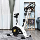 Exercise Bike Stationary Adjustable Height&Magnetic Recumbent Cycling w/ LCD, Phone Holder Adjust Magnetic Foldable