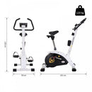 Exercise Bike Stationary Adjustable Height&Magnetic Recumbent Cycling w/ LCD, Phone Holder Adjust Magnetic Foldable