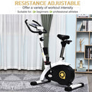 Exercise Bike Stationary Adjustable Height&Magnetic Recumbent Cycling w/ LCD, Phone Holder Adjust Magnetic Foldable