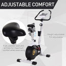 Exercise Bike Stationary Adjustable Height&Magnetic Recumbent Cycling w/ LCD, Phone Holder Adjust Magnetic Foldable