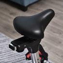 Exercise Bike Stationary Adjustable Height&Magnetic Recumbent Cycling w/ LCD, Phone Holder Adjust Magnetic Foldable