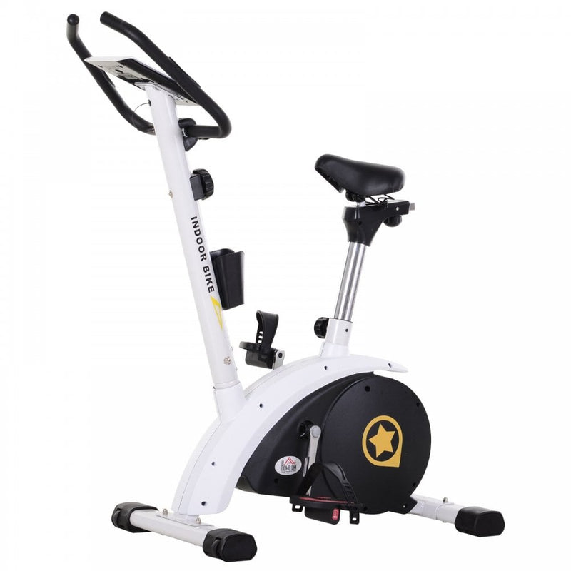Exercise Bike Stationary Adjustable Height&Magnetic Recumbent Cycling w/ LCD, Phone Holder Adjust Magnetic Foldable