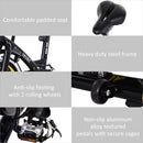 Steel Flywheel Belt Drive Exercise Bike Black/Yellow