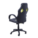 Office Chair Racing Chair Leather Executive Desk Gaming Swivel Adjustable Computer Seat - Black/Green