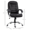 Vinsetto Office Chair Rock 360-¦ Rolling Lumbar Support Adjustable Height Work