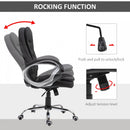 Vinsetto Office Chair Rock 360-¦ Rolling Lumbar Support Adjustable Height Work