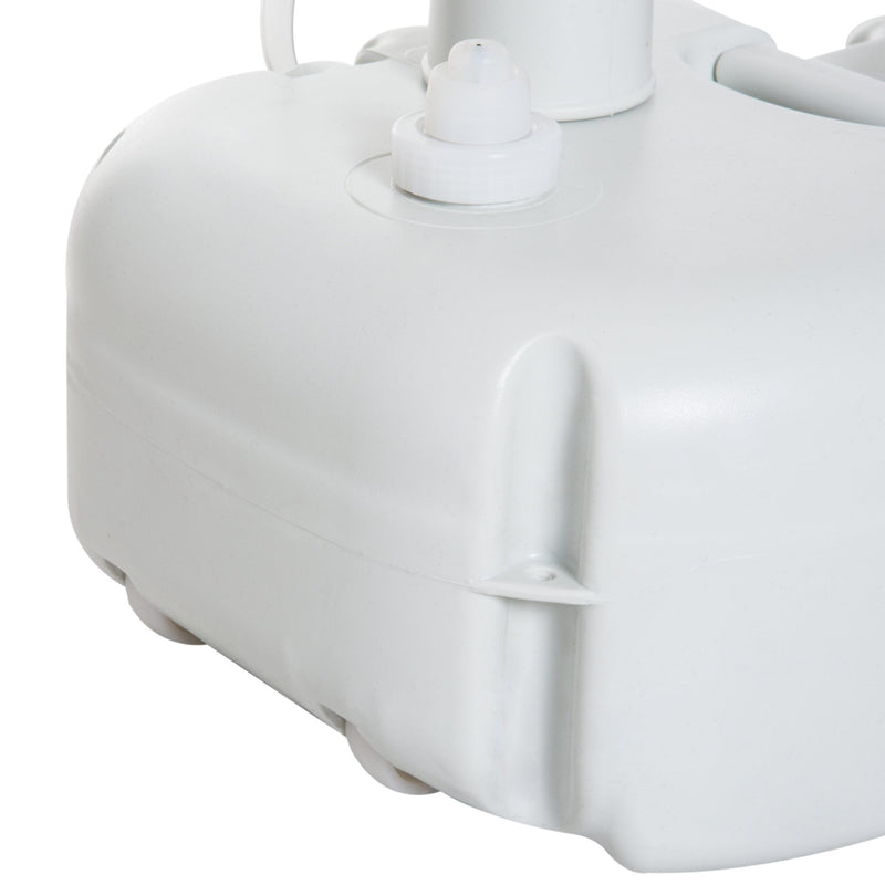 Outsunny HDPE Outdoor Soap Dispending Sink w/ Water Tank White