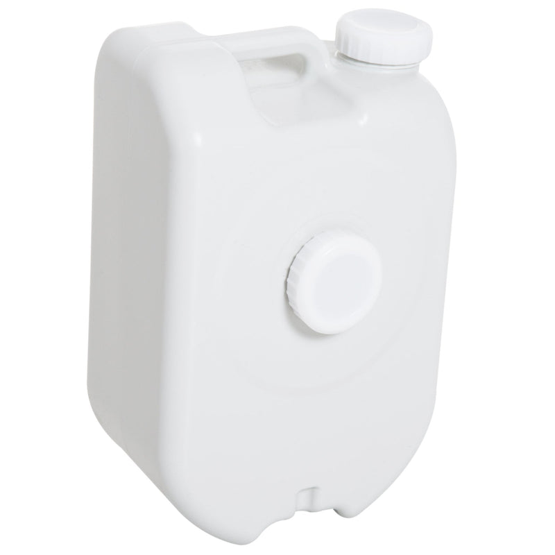 Outsunny HDPE Outdoor Soap Dispending Sink w/ Water Tank White
