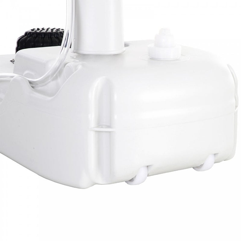 Outsunny HDPE Outdoor Soap Dispending Sink w/ Towel Holder White