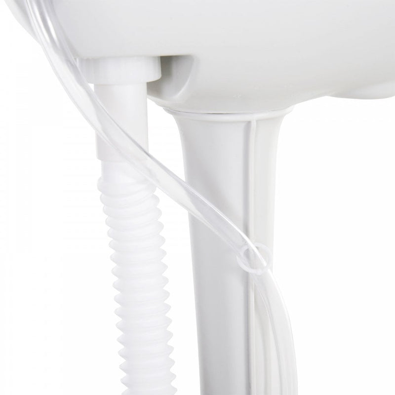 Outsunny HDPE Outdoor Soap Dispending Sink w/ Towel Holder White