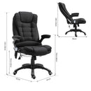 Vinsetto Massage 130-¦ Reclining Chair Office Chair Relax Head
