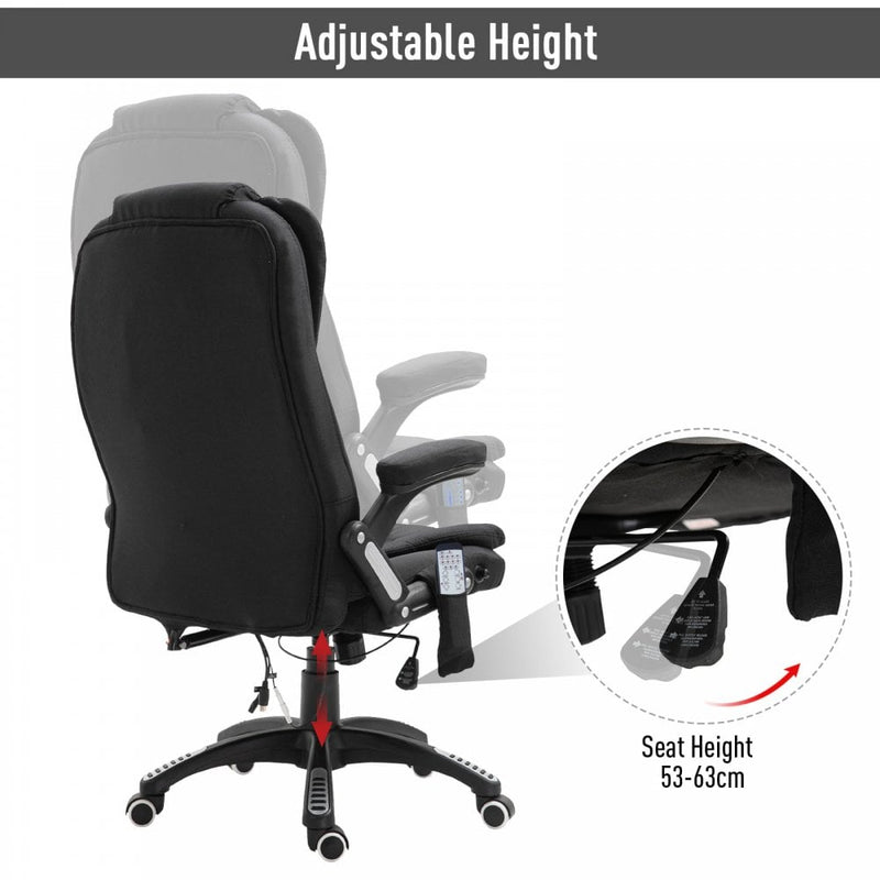 Vinsetto Massage 130-¦ Reclining Chair Office Chair Relax Head