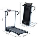 500W Electric Treadmill 28kg Folding Running Machine Fitness Exercise-Black/Grey
