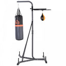 Freestanding Duo Punch Training Punchbag Sandbag  Adjustable Height Home Agility Training Steel Frame