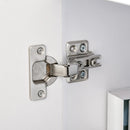 Multi-Storage Printer Stand Unit Office Desk Side Mobile Storage w/ Wheels Modern Style 60L x 50W x 65.5H cm - White Organisation 5 Compartments