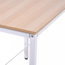 L-Shaped Corner  Oak Desk Computer Desk Table For Home Office Workstation w/Steel Frame
