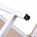 L-Shaped Corner  Oak Desk Computer Desk Table For Home Office Workstation w/Steel Frame