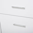 Particle Board Rolling Storage Cabinet White