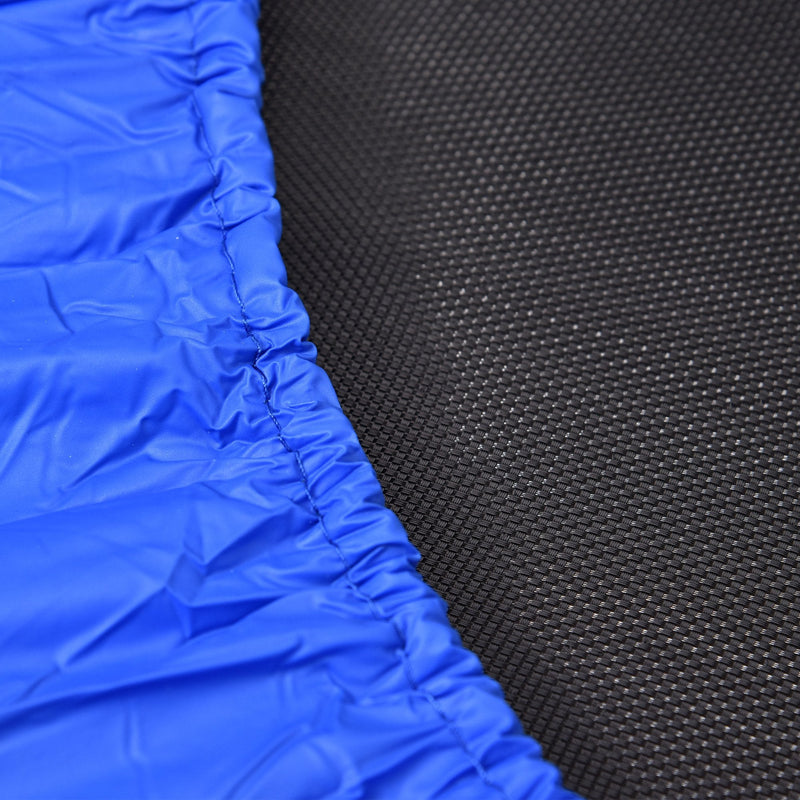 HOMCOM Trampoline Aerobic Rebounder Indoor Outdoor Fitness Round Jumper 91cm, Compact, w/ Sponge Edge, Blue Compact