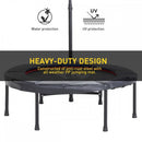 Trampoline Rebounder Adjustable Jumper, 40""-Black