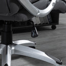 Vinsetto High Back Home Office Chair Swivel Executive PU Leather Ergonomic Chair, with Adjustable Height, Deep Grey