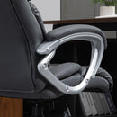 Vinsetto High Back Home Office Chair Swivel Executive PU Leather Ergonomic Chair, with Adjustable Height, Deep Grey