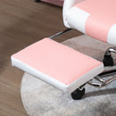Vinsetto Racing Gaming Chair with Lumbar Support, Head Pillow, Swivel Wheels, High Back Recliner Gamer Desk Chair for Home Office, Pink Chair