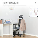 Vinsetto Mesh Home Office Chair with Lumbar Back Support, Coar Hanger High Back Swivel Chair, Adjustable Height Head Pillow, Blue Grey