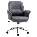 Vinsetto Swivel Computer Office Chair Mid Back Desk Chair for Home Study Bedroom,  Charcoal Grey Home