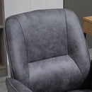 Vinsetto Swivel Computer Office Chair Mid Back Desk Chair for Home Study Bedroom,  Charcoal Grey Home