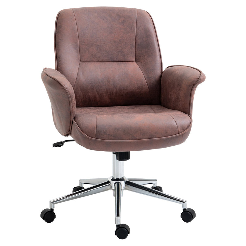 Vinsetto Swivel Computer Office Chair for Home Study Bedroom - Red