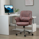 Vinsetto Swivel Computer Office Chair for Home Study Bedroom - Red