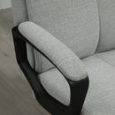 Vinsetto High Back Executive Chair Ergonomic Task Seat Home Office Swivel  Computer Chair for Sturdy with Padded Armrests, Adjustable Height, Light Grey Home