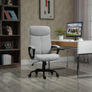 Vinsetto High Back Executive Chair Ergonomic Task Seat Home Office Swivel  Computer Chair for Sturdy with Padded Armrests, Adjustable Height, Light Grey Home