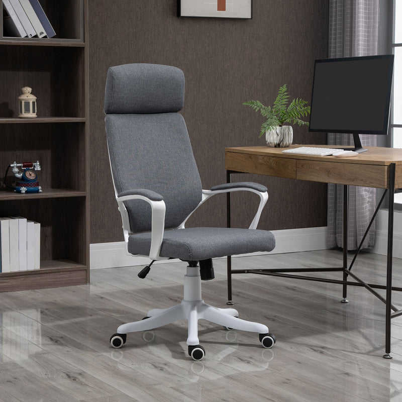 Vinsetto Office Chair High Back 360-¦ Swivel Task Chair Ergonomic Desk Chair with Lumbar Back Support, Adjustable Height