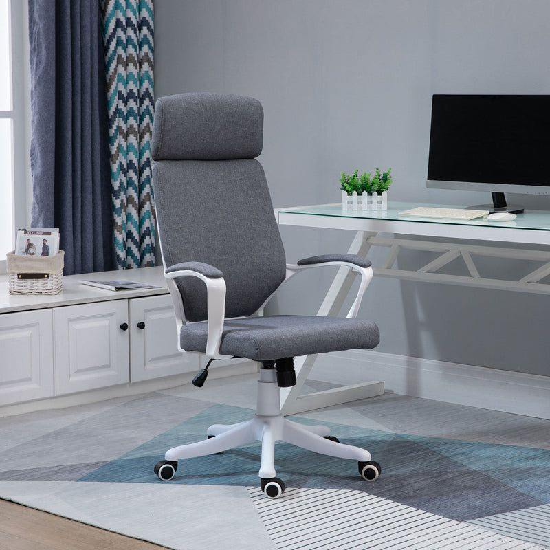 Vinsetto Office Chair High Back 360-¦ Swivel Task Chair Ergonomic Desk Chair with Lumbar Back Support, Adjustable Height