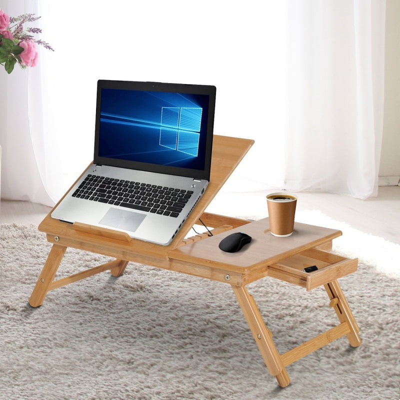 Adjustable Foldable Laptop Stand For Bed Or Desk - Fits 10-17" Tablets & Notebooks